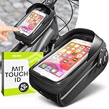 VELMIA Fahrrad Rahmentasche Wasserdicht - Handyhalterung ideal zur Navigation -...