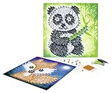 Ravensburger 18029 String it Cute Panda & Fox – Kreative Fadenbilder mit Panda...