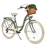 Komfort Fahrrad Citybike Mit Weidenkorb Damenfahrrad Hollandrad, 28 Zoll,...