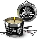 Liebesfreunde® Bio Massagekerze VANILLA KISS für sinnliche Massagen mit...