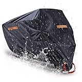 CigaMaTe Motorrad Abdeckplane Wasserdicht, Winterfest Motorradplane 190T Nylon...