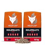 HEIZFUXX Holzpellets Red Heizpellets Hartholz Wood Pellet Öko Energie Heizung...