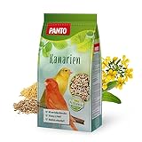 PANTO Kanarienfutter mit Pluramin, 5x1kg - Ziervogelfutter aus bunter...