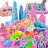 Facaihy Kinetic Sand Set Mädchen Magic Koffer mit 1000g,kinetischer...
