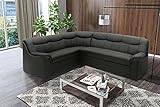 DOMO. collection Ecksofa Berlin, zeitlose Leder-Eckcouch mit Schlaffunktion und...