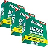 Derby Rasierklingen Professional 300 / Dreierpack - 3 x 100 Stück rostfrei...