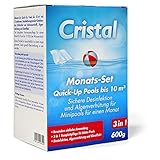 Cristal Pool 3 in 1 Komplettpflege - Für Quick-Up Pool bis 10000 l -...