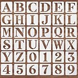 36 Stück Buchstaben Schablone,Ymapinc 5cm Wiederverwendbare Schablone...