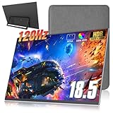 18.5 Zoll Portable Monitor + Sleeve 120Hz 1080P,100% sRGB FHD HDR USB HDMI with...