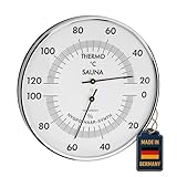 TFA Dostmann Analoges Sauna-Thermo-Hygrometer, 40.1032, Messung der...