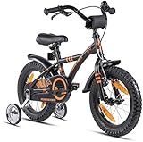 PROMETHEUS BICYCLES Kinderfahrrad 14 Zoll ab 4 Jahren - Kinder Fahrrad Mädchen...