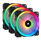 Corsair LL120 RGB LED PWM PC-Gehäuselüfter (120mm Dual Licht Loop RGB LED,...