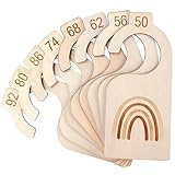 8 Stück Baby Größentrenner aus Holz, Babykleidung Trenner 50-92, Von...