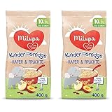 Milupa Kinder-Porridge – Hafer- & Früchtebrei ab dem 10. Monat bis 3 Jahre,...