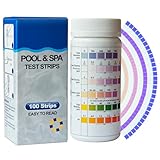 100 Stück Pool Tester Wassertester, 7 IN 1 Poolwasser Teststreifen Spa...