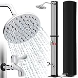 KESSER® Solardusche 35 Liter Solar Gartendusche Inkl. Schutzhaube | warmes...