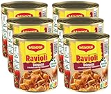 MAGGI Ravioli Bolognese, leckeres Fertiggericht mit würzigem Fleisch, für Topf...