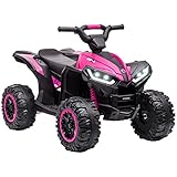 HOMCOM Elektro-Quad 12V Kinderquad mit USB-Anschluss, Kindermotorrad mit...