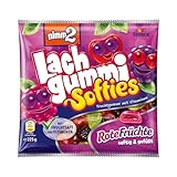 nimm2 Lachgummi Softies Rote Früchte – 1 x 225g – Gefülltes Fruchtgummi...