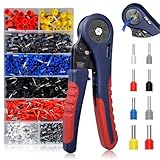 1200 Stück Aderendhülsen Set Crimpzange Aderendhülsen 0.08-16mm² Crimpzange...