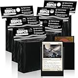 Schwarze Kartenhüllen für MTG, 300 Packung Perfect Fit Standard Kartenhüllen...