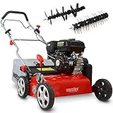 HECHT 2-IN-1 Benzin Vertikutierer/Lüfter für optimale Rasenpflege – 4,0 kW /...