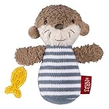 Fehn Mini-Rassel Otter – Mini-Greifling zum Rasseln, Fühlen, Spielen mit...