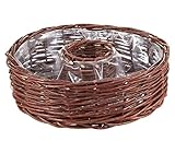 Dehner Weiden-Korbring mit Folie zur Bepflanzung, Höhe 12 cm, Ø 40 cm,...