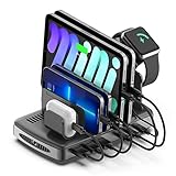 Alxum 60W USB C Ladestation für Mehrere Geräte,6 Ports USB Ladestation mit...