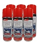 SDV Chemie Enteiserspray 6X 450ml Scheibenenteiser Eisfrei Entfroster Scheiben...