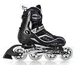 Raven Inline Skates Inliner Total Black verstellbar bis Größe 46...