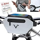 Valkental® - 3in1 Fahrradtasche Lenker KLICKfix kompatibel | Vollreflektierend...