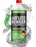 SauberWerk® - Profi Abflussreiniger & Rohrreiniger „Haarfrei“ (1L) -...