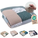 ULLENBOOM Krabbeldecke für Baby 100x100 cm, 100% OEKO-TEX Materialien, Made in...