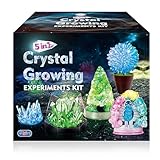 UNGLINGA Crystal Growing Kit, 5 Kristall-Zucht Experimentierset, Kristalle in...