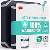 Matratzenschoner 140x200 cm wasserdichte Matratzenauflage aus Baumwolle...