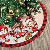 Figarge Weihnachtsbaumdecke Rund Großer Weihnachtsbaum Rock für Weihnachtsbaum...