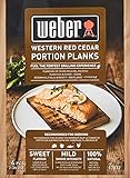 Weber Zendernholz Räucherbretter - Klein (11 x 15cm), 4er Pack, süßes, mildes...