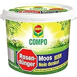 COMPO Rasendünger Moos -nein Danke! mit 6 Wochen Wirkung, Feingranulat, 7,5 kg,...