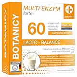 BOTANICY Multi Enzym forte - 60 Verdauungsenzyme Kapseln, Vegan - Für...