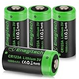 Enegitech CR123A 3V Lithium Batterie, 123A Einwegbatterien 1600mAh für...
