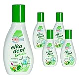 ostprodukte-versand 5x 125 ml Elkadent Mundwasser - Kräuter -