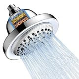 LED Duschkopf Regendusche 6,3 Zoll, FEELSO 7 Strahlarten Hochdruck ersetzbar...