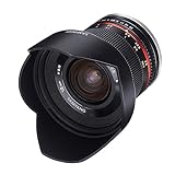 Samyang 12mm F2.0 Weitwinkel Objektiv Festbrennweite manueller Fokus Foto...
