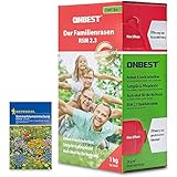 ONBEST Qualitäts Rasensamen RSM 2.3 für die ganze Familie – 1kg Sport und...