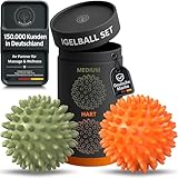 M.S.Lemberg® Igelball Massage Set - Massageball für Reflexzonen, Anti-Stress,...