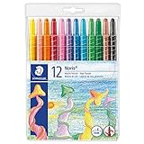 STAEDTLER 221 NWP12 - Noris Club Wachs-Twister, Wachs-Malstifte, 12 brillante...