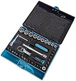 HAZET Profi-Steckschlüssel-Set 853-1 | 36-teilig, mit Profi-Umschaltknarre,...