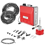 Anbull 850W elektrische Rohrreinigungsmaschine mit 14m Ø22mm,14.5m Ø16mm, 5m...