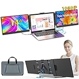 Kwumsy Tragbarer Monitor Für Laptop-14 Zoll FHD 1080p Dual Triple Monitor...